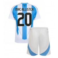 Argentinien Alexis Mac Allister #20 Heimtrikotsatz Kinder Copa America 2024 Kurzarm (+ Kurze Hosen)